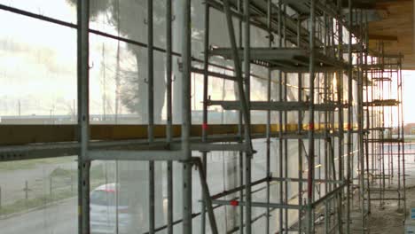 imágenes estáticas de andamios en la construcción