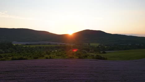 breathtaking sunrise above mountains