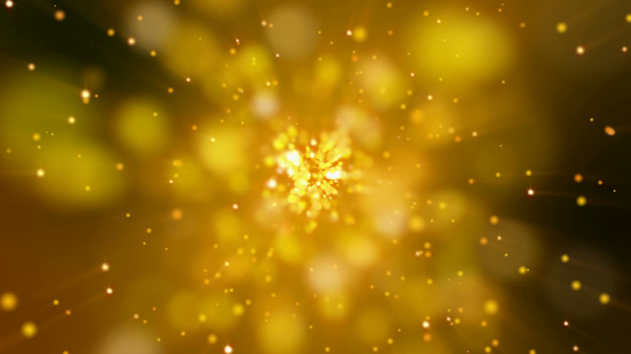 금빛 반이는 폭발, 추상적인 애니메이션