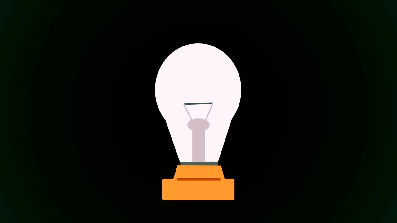 4k 아이디아는 회전 가능한 전구처럼 빛납니다.