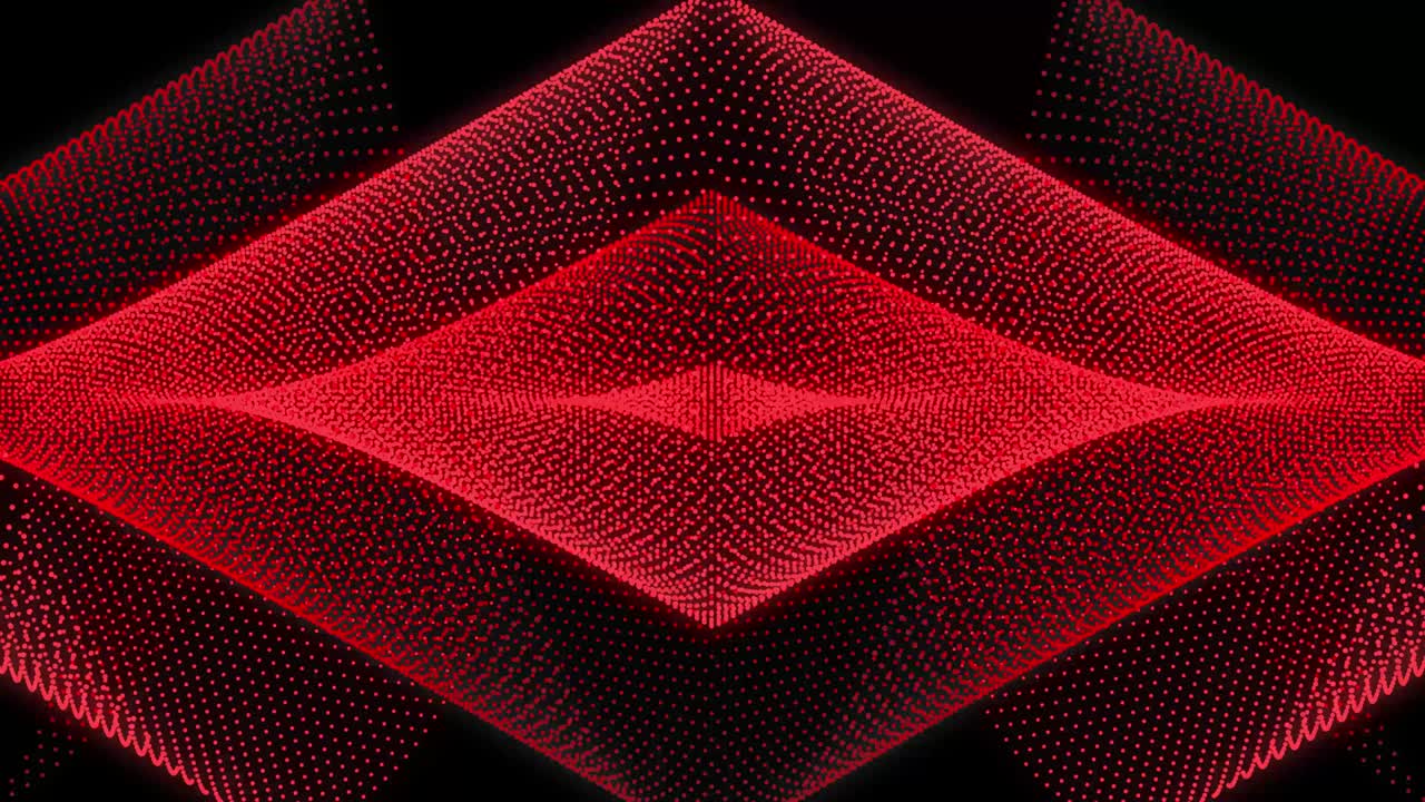 Rainbow Color Change Dot Shape Pattern Animation