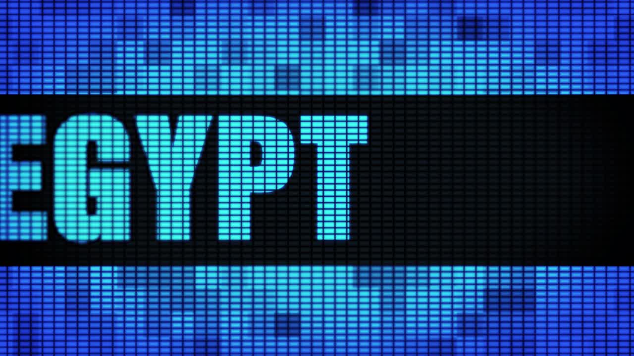 Egypt on a LED display