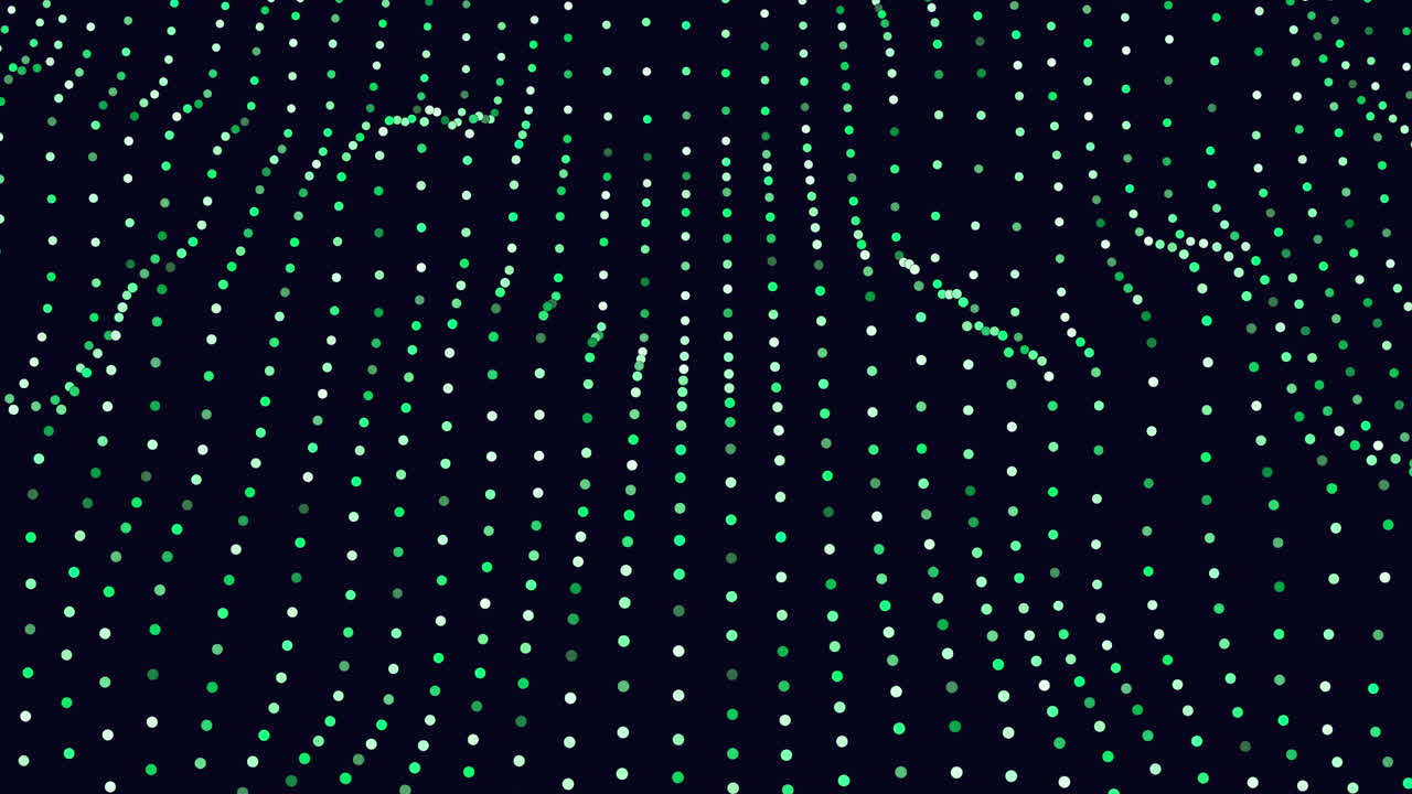 círculos punteados en fondo negro patrón intrigante con brillo variado