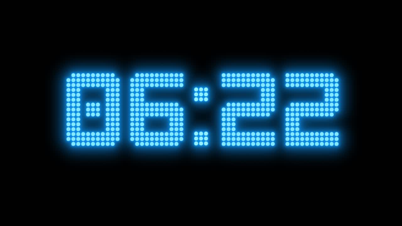 LED Clock Displays Showing Times 16:03 and 08:02