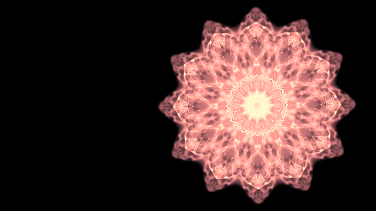 concepto de absorción de energía. video abstracto de patrón redondo girando y estrechando lentamente, cambiando colores, consumiendo todo en su camino.