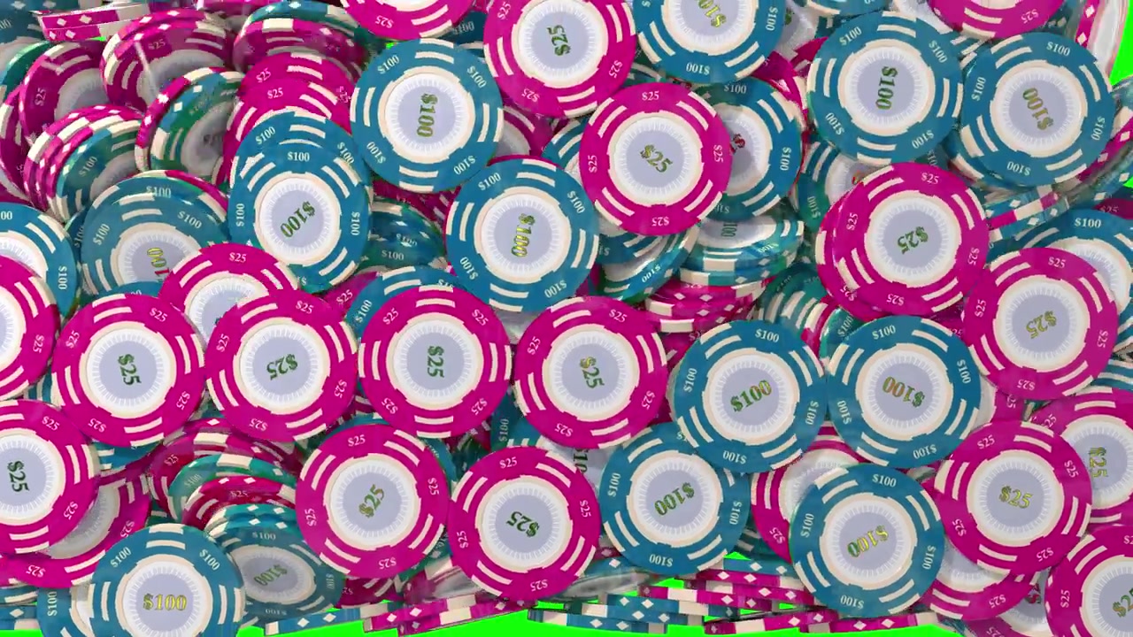 Pokerchips casino roulette blackjack spilleautomater væddemål craps hasardspil vind penge visuel overgang