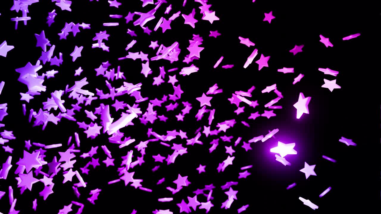 평면에 별 모양의 추상적인 축제 배경 전구. 다채로운 별이 회전합니다. 4k에서 놀라운 아름다운 bg로 vj 루프. 부드러운 wiggling 애니메이션, 3d 렌더링. 파란색-은색 그라디언트.