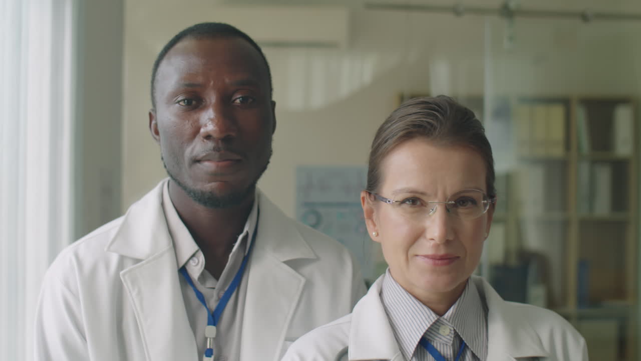 Portrait of Diverse Doctors in Medical Office