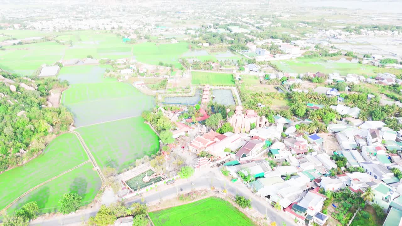 Aerial View of the Mountain in Phan Rang–Tháp Chàm in the Morning.