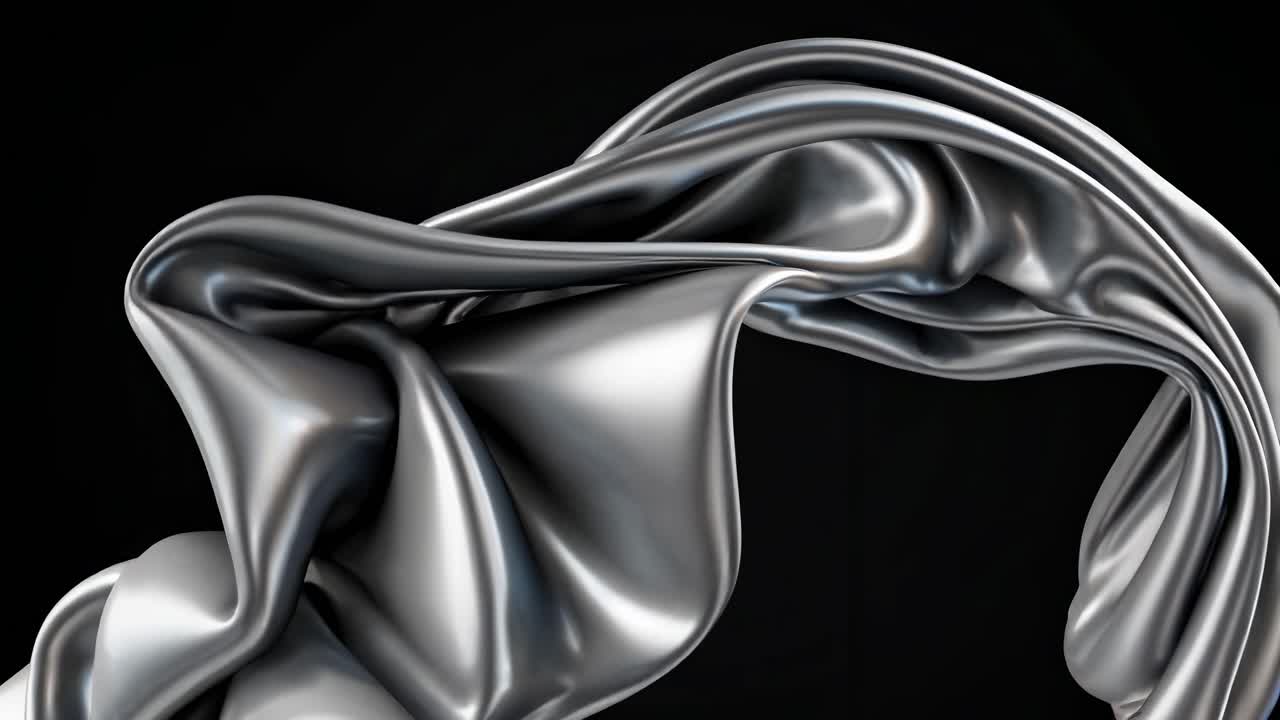 Silver Fabric Drape