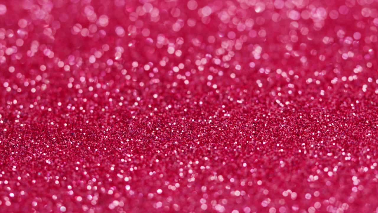 Pink glitter texture, bright shimmer close-up, shiny sparkle abstract background