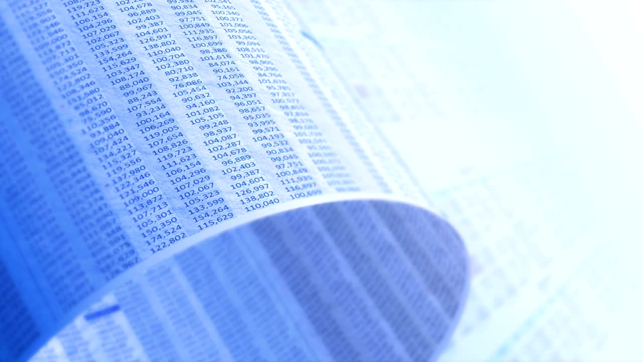 cifras financieras, comerciales o científicas, bucle, 4k - ultra hd.