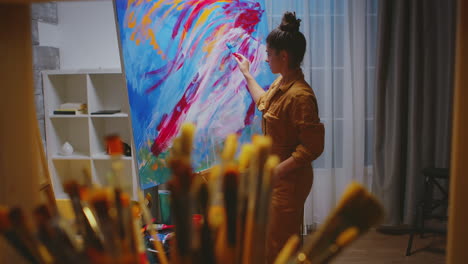 artist choosing the right paint brush