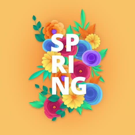 diseño floral de primavera