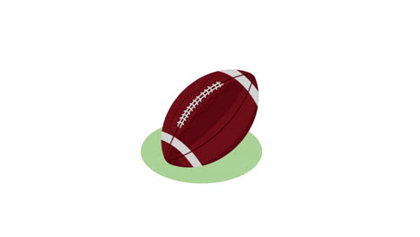 american football balloon equipment animation