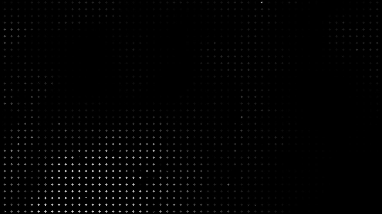 Abstract Digital Grid Pattern With Flickering Light Points
