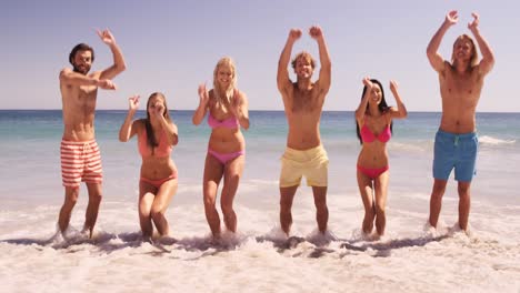 friends posing together