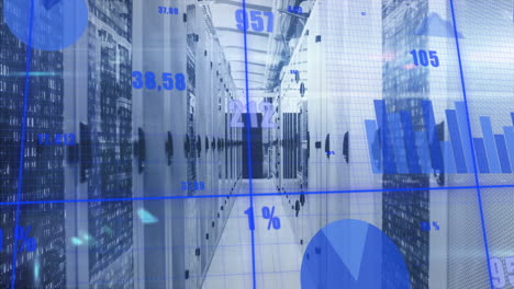 animation of data processing over computer servers