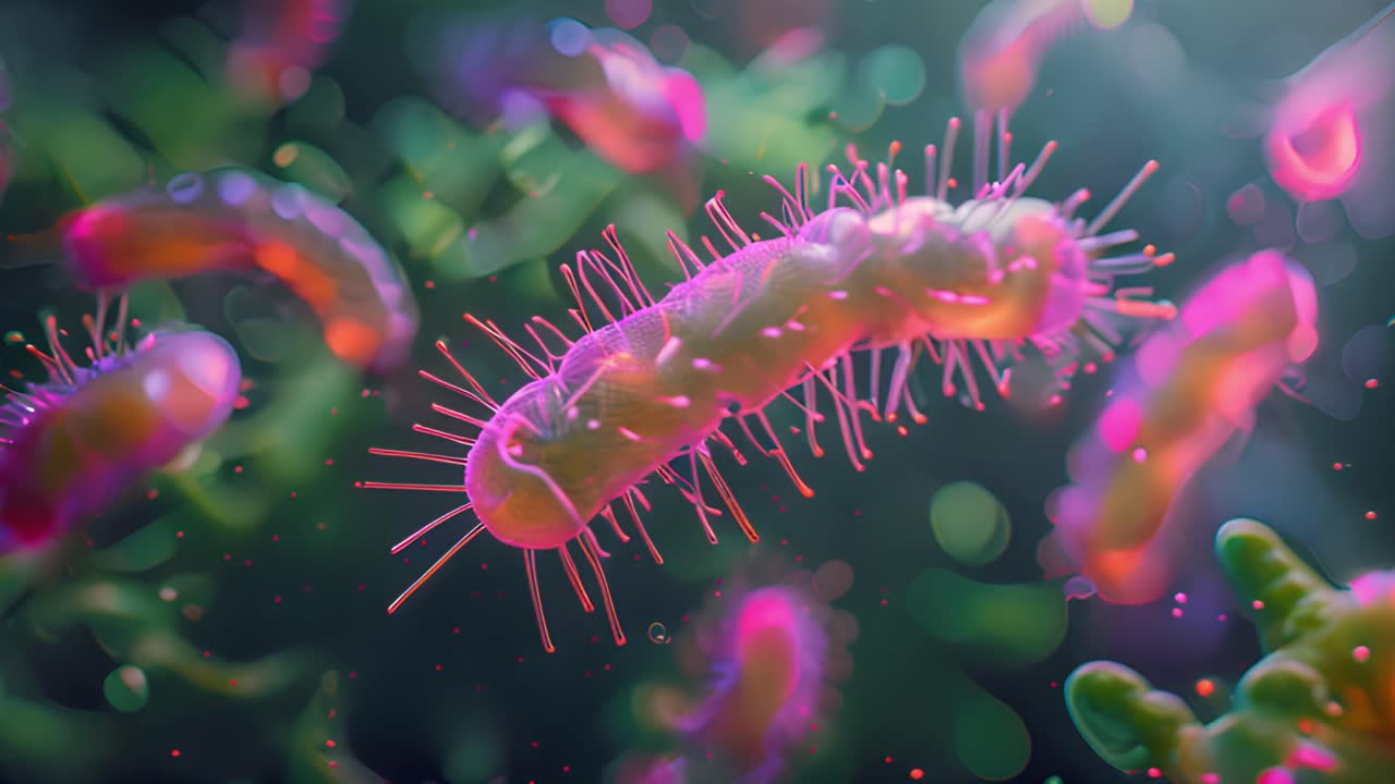 Vibrant Microorganisms: Microscopic World of Bacteria