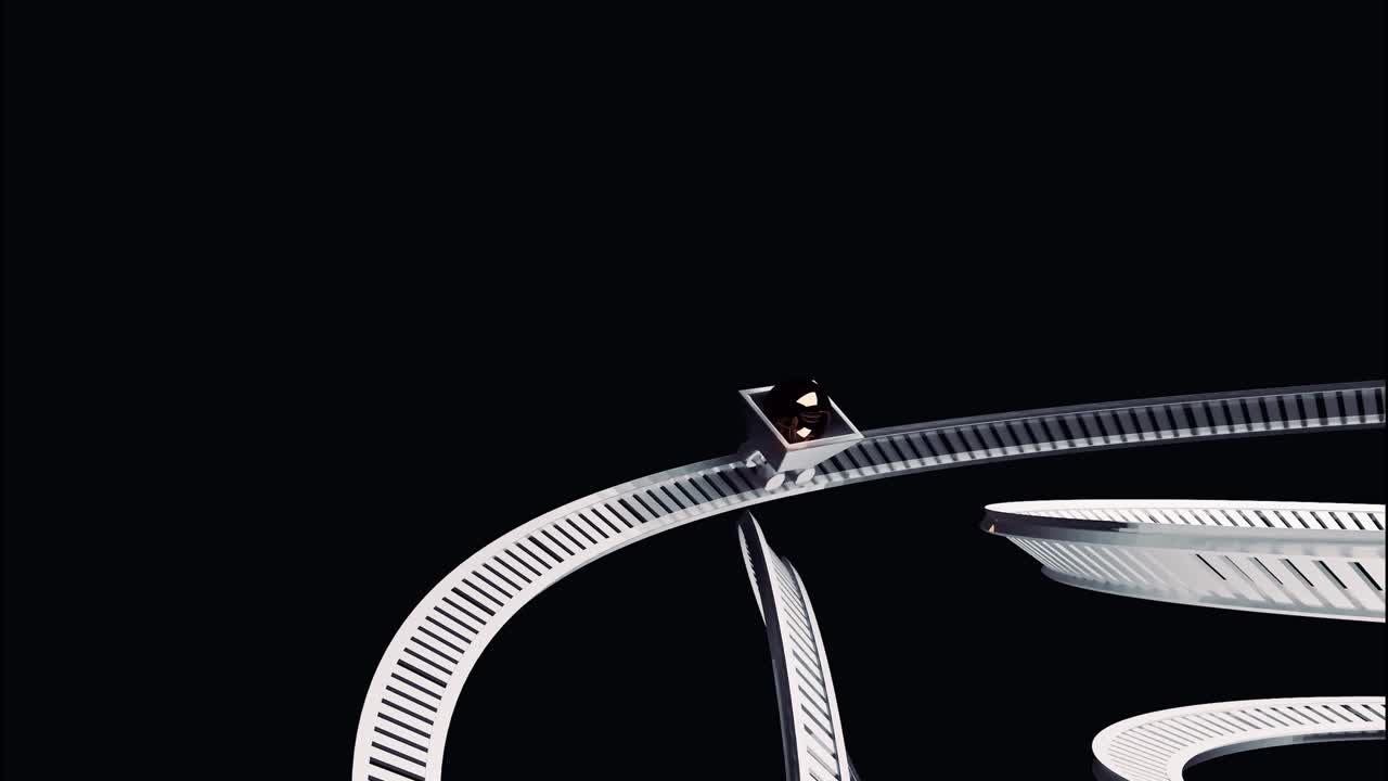 Abstrakt 3D Spiral Design