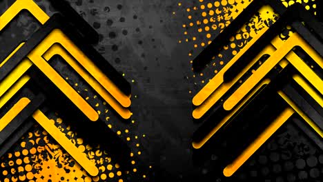 black and yellow contrast arrows corporate video animation