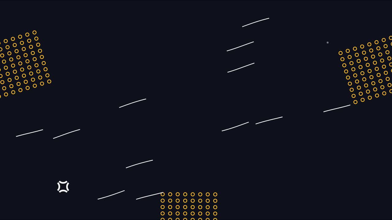 animación de fondo de estilo black memphis