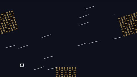 animación de fondo de estilo black memphis
