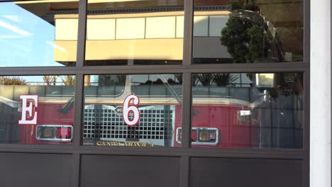 camión de bomberos en la estación, santa mónica