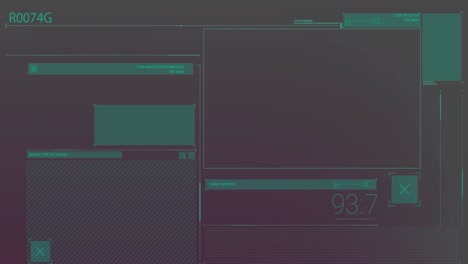 animación del procesamiento de datos en pantallas con fondo oscuro