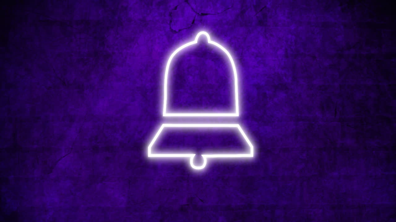 벽돌 벽 4k에 네온 표지판을 내려 놓습니다.