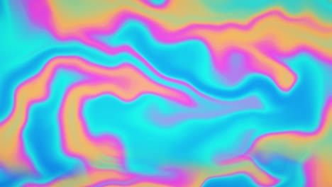 animación de bucle 4k de papel de aluminio con gradiente holográfico abstracto creativo.