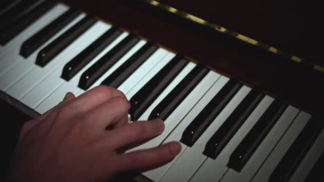 person playing a piano