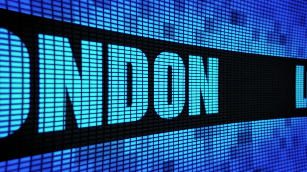 London on a Digital Display