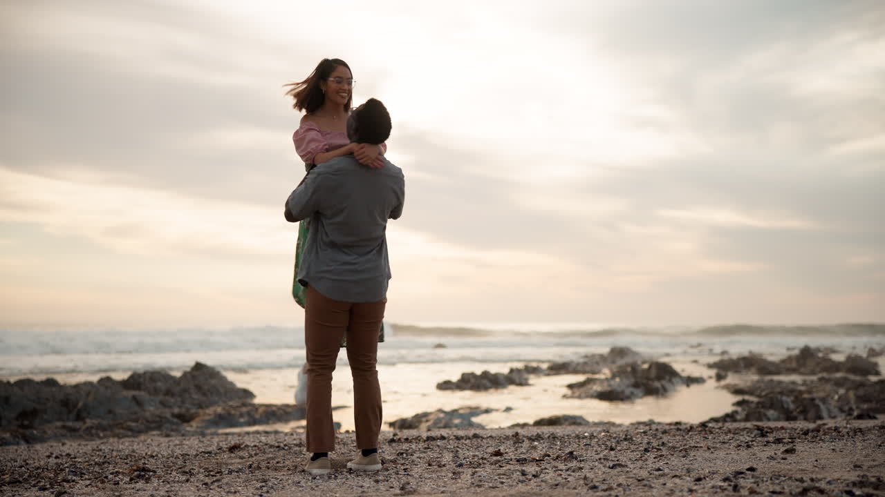 A Couple Celebrating their Love on the Beach