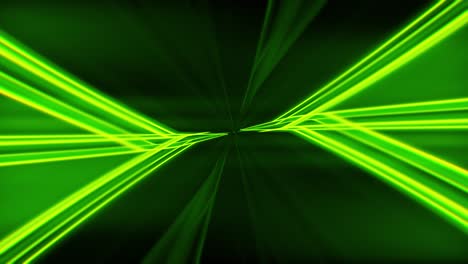 espectáculo de láser. luces verdes abstractas. fondo para la escena musical. bucle vj.