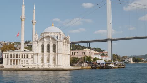 grand mecidiye mosque ortakoy ornate istanbul landmark bosphorus strait