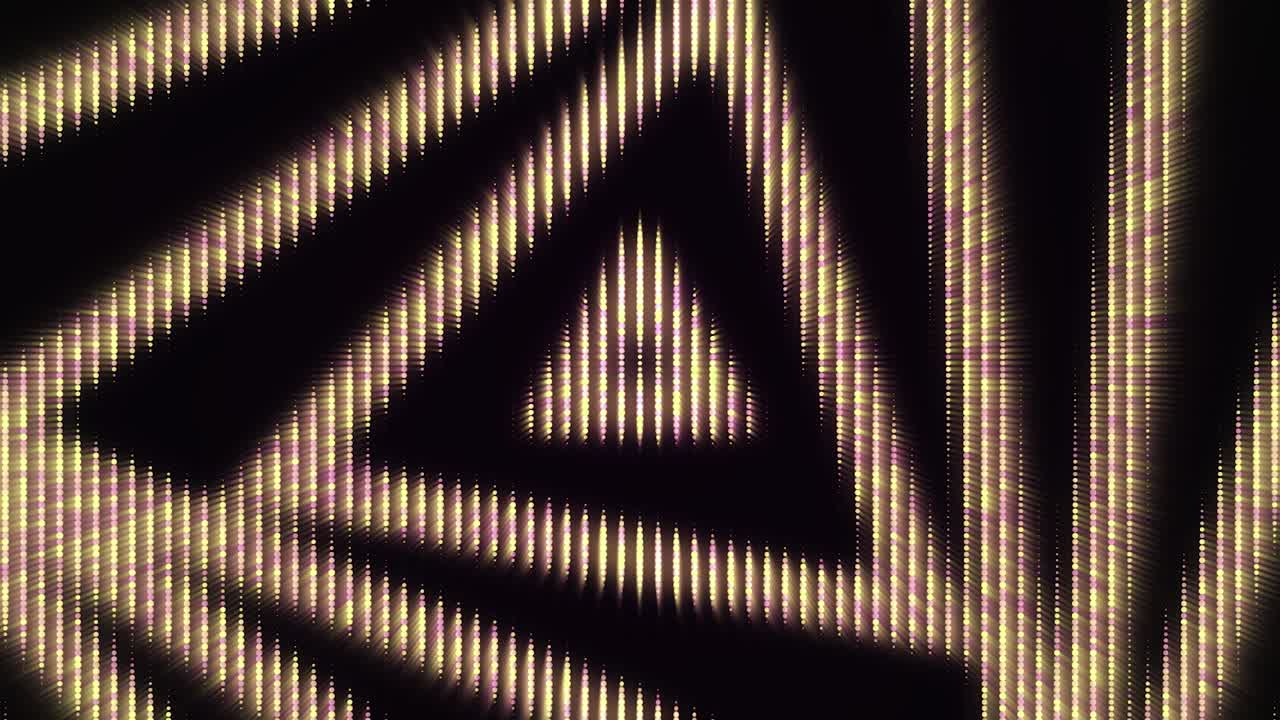 Abstract Glowing Triangles Pattern