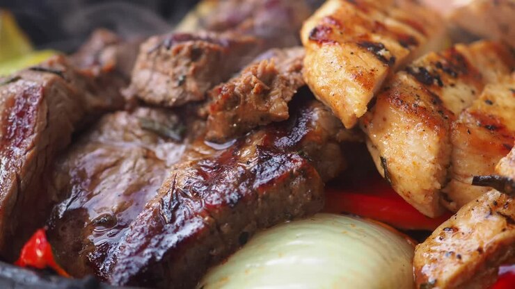 Daging Panggang dengan Sayuran