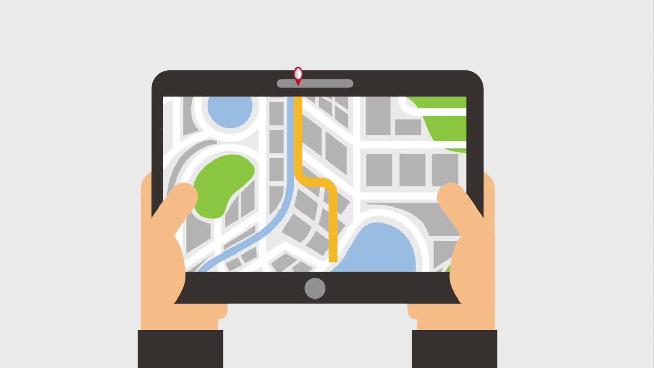 dispositivo de retención de manos con mapa de puntero de navegación