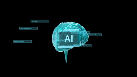 Animación-Del-Cerebro-Humano-Y-Procesamiento-De-Datos-De-IA-Sobre-Fondo-Negro.