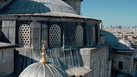 vista aérea del exterior de la mezquita fatih
