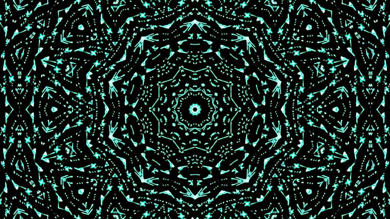 Seamless circle. 4K,bright light that arranges subtle color blue movements with dots waves