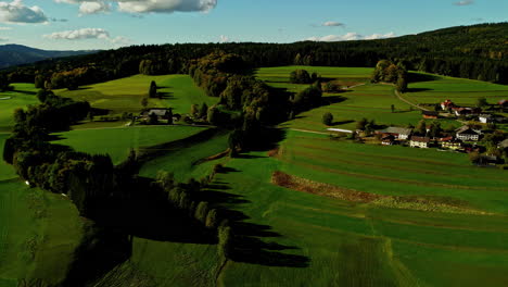 Imágenes-Aéreas-Del-Paisaje-Verde-Y-Las-Tierras-De-Cultivo-En-El-Campo-De-Austria.