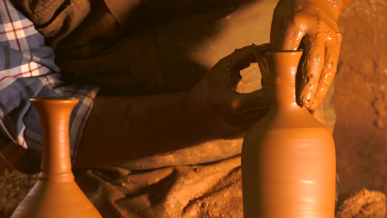 olla hecha de arcilla