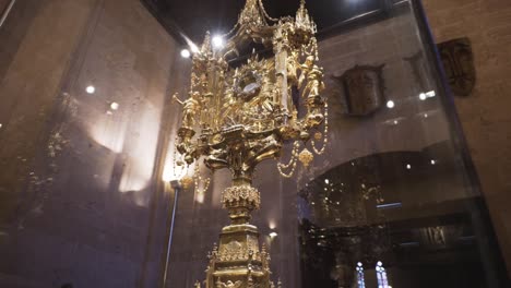 golden monstrance in a cathedral