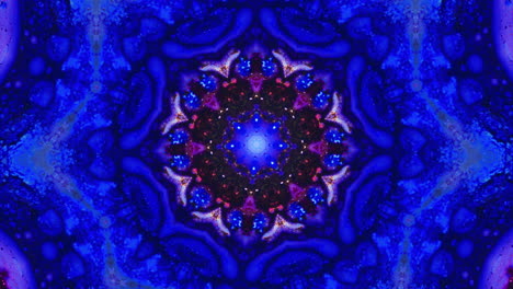 abstract rossette-like kaleidoscope animated pattern
