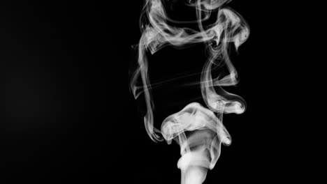 elemento de humo sobre el negro