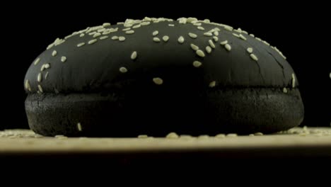 black sesame burger bun