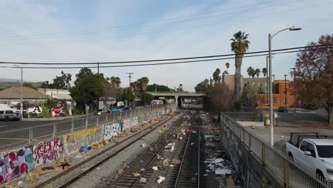 Trash-Littered-train-tracks-after-cargo-theft