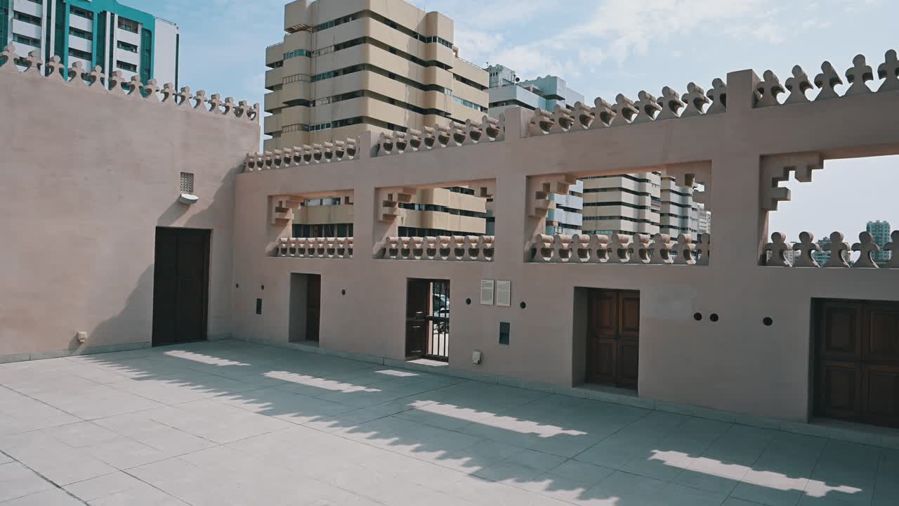 A look inside a traditional Arab house within Sharjah Fort, commonly referred to as Al Hisn Fort, in Sharjah, UAE